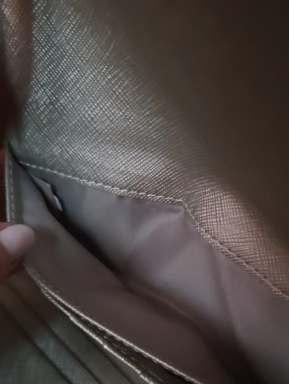 Coach Brown and Tan Signature Fold-Over Wallet